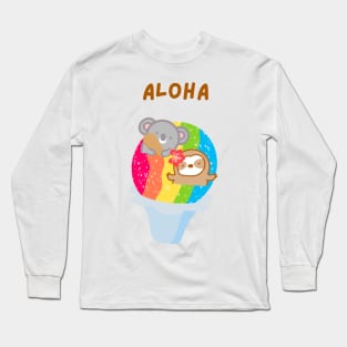 Aloha Rainbow Shave Ice Long Sleeve T-Shirt